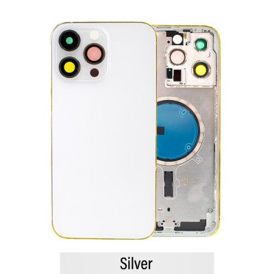 Rear Housing for iPhone 14 Pro Max (NO LOGO)-Silver Rear Housing for iPhone 14 Pro Max (NO LOGO)-Silver